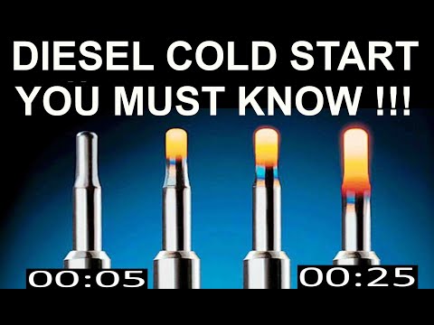 Diesel cold start tips MUST KNOW. Glow plug preheat indicator, preheat time, after glow. Volvo D5.