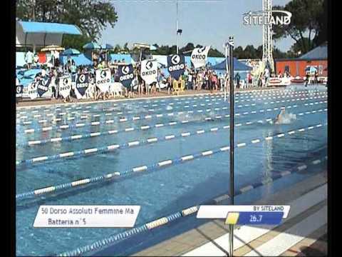 Serie 3 dei 50 Dorso  Assoluti Femmine Master - 13 Memorial Andrea Bettiol