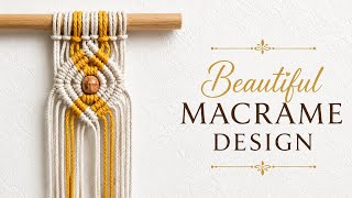 Beautiful Macrame Design Tutorial | DIY Macrame Design | Macrame Design Class 428 | Macrame Design 