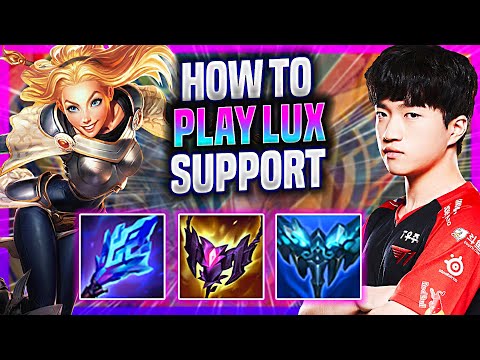 LEARN HOW TO PLAY LUX SUPPORT LIKE A PRO! - T1 Keria Plays Lux Support vs Nautilus! | Preseason 2023