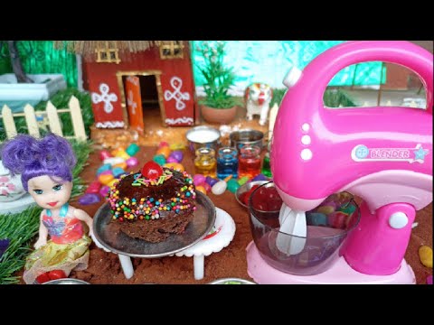 Oreo chocolate cake recipe | Miniature Chocolate Cake | mini cooking | Keerthana's miniature