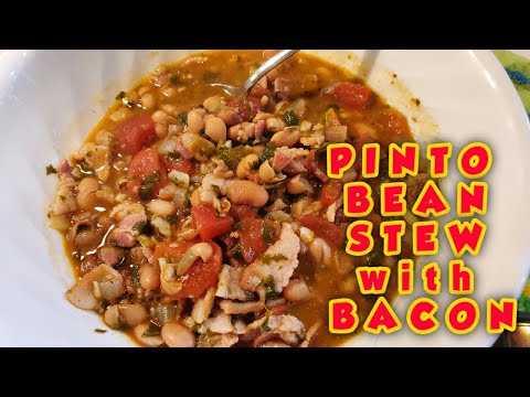 HOW TO MAKE PINTO BEAN STEW WITH BACON || EASY TO MAKE RECIPE || THE UNSALTED KITCHEN