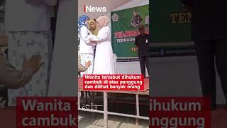 Download lagu Berzina dengan Ipar, Wanita Asal Aceh Dicambuk 100 Kali! #shorts #viral mp3