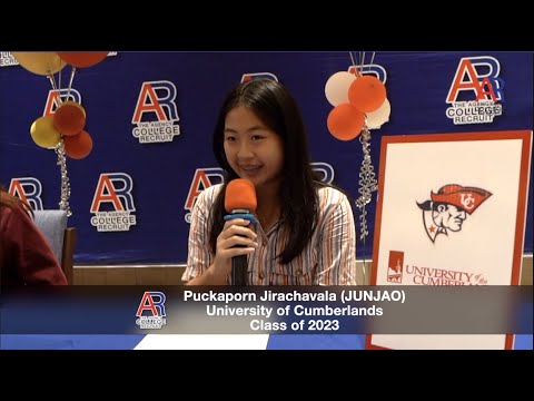 ✍️ NLI SIGNED Puckaporn Jirachavala (JUNJAO), WOMEN TENNIS @University of Cumberlands Class of 2023