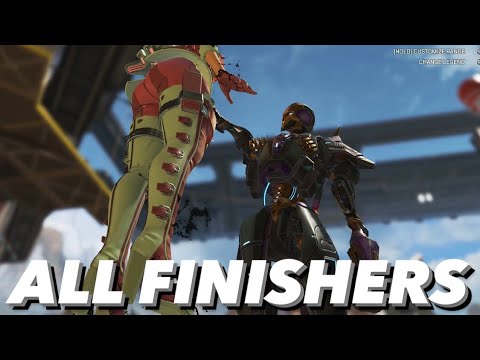All Finishers with Revenant's Penumbra Skin - Apex Legends [4K 60 FPS]