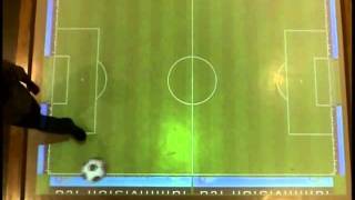 AdVis Interactive Projection System. Soccer Effect.