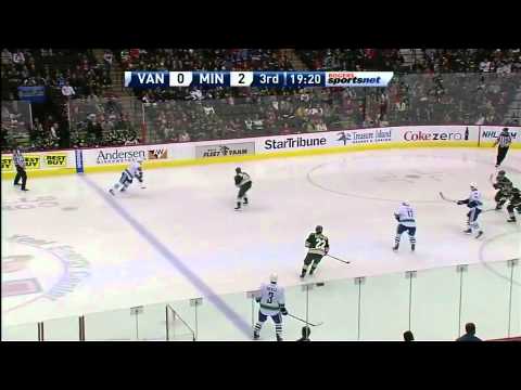 Vancouver Canucks @ Minnesota Wild Highlights 1/16/11
