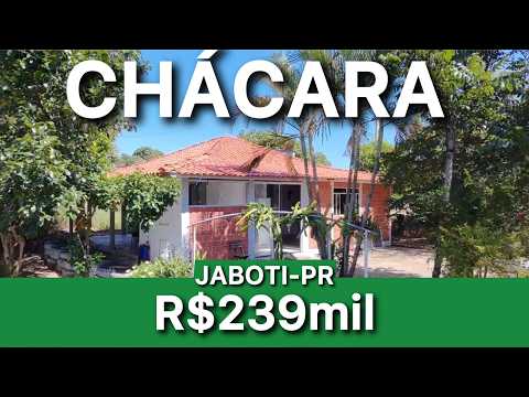 CHÁCARA COM VISTA PANORÂMICA JABOTI-PR SOMENTE R$239mil