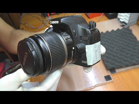ТИПОВОЙ РЕМОНТ: Зеркалка Canon 500D / Не включается (после залития)