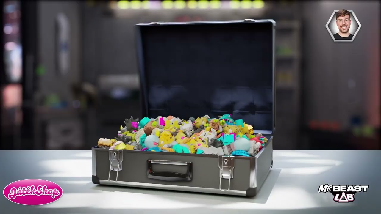 Mr. Beast: Lab Swarms Szörnylabor kémcsővel 5 db-os szett 2. széria videó