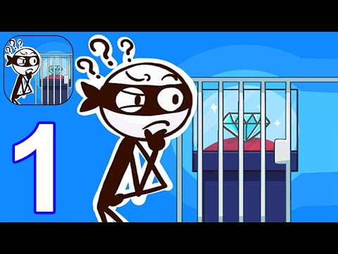 Stickman Thief (Early Access) - Gameplay Walkthrough Part 1 All Levels 1 - 25 (Android, iOS)