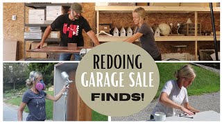 Painted Furniture ~ Garage Sale Finds Repurposed ~ Furniture Makeovers ~ Crazy Paint Day