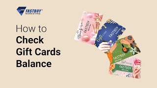 How to Check Gift Cards Balance