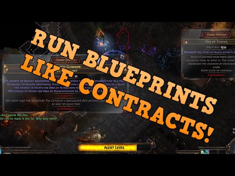RUN YOUR BLUEPRINTS LIKE CONTRACTS! | 20 WINGS | HEIST | POE | PATH OF EXILE
