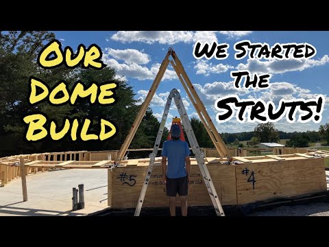 Geodesic Dome Build...Starting the Struts