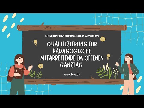 Infovideo: Qualifizierung für pädagogische Mitarbeitende im Offenen Ganztag (OGS)