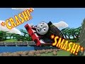 TOMICA Thomas And Friends Slow Motion Crashes James CRASHES Into A Field