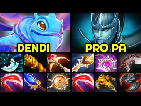 DENDI Mid Puck — Intense Game vs Divine Rapier PA 7.27 Dota 2