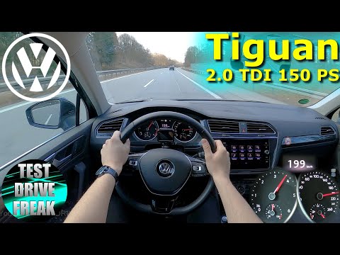 2020 Volkswagen Tiguan 2.0 TDI DSG R-Line 150 PS TOP SPEED AUTOBAHN DRIVE POV
