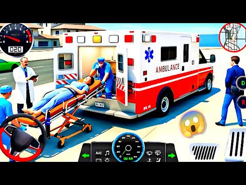High Speed Ambulance Rescue In City Traffic | Realistic Ambulance Simulator Gameplay 
