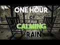 NO ADS || One Hour Rain Sounds || Front Porch || Calming for Sleep, Work, Study