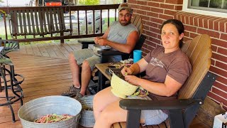 Makin’ the Best of What We’ve Got || Putting Up Tomatoes, Corn, Peaches & Beans || July 2025
