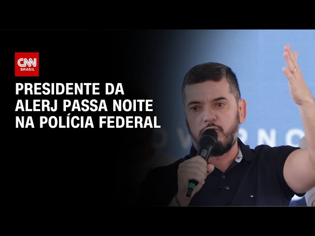 Após ser preso, Bacellar passa a noite na Superintendência da PF, no RJ | LIVE CNN