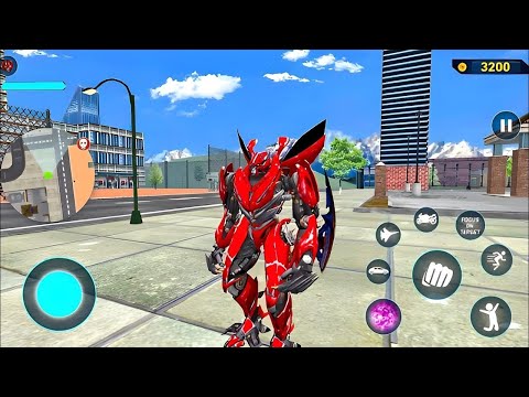 Red Mirage Multiple Transformation Jet Robot Car Game 2020 - Android Gameplay