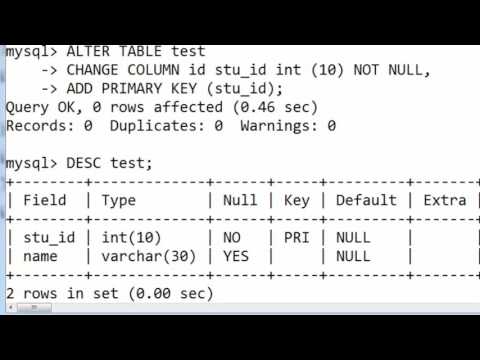 Learn 64 CHANGE COLUMN name and its Data Type with constraint in SQL ...
