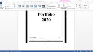 Maneira simples de montar o Portfólio no Word usando imagens(fotos e prints)