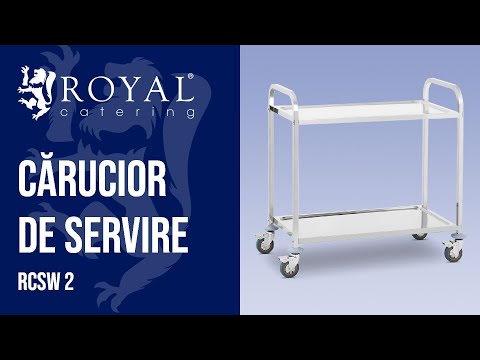 video - Cărucior de servire - 2 tăvi - până la 160 kg