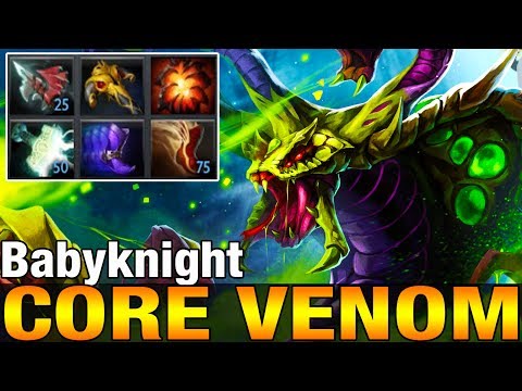 BabyKnight 7.8K MMR Plays Venomancer With Mjollnir and 2 Boots - Dota 2