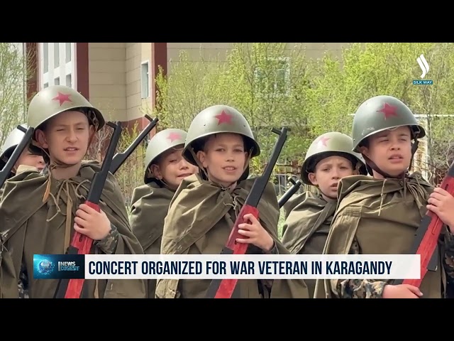 Қарағандида уруш фахрийси учун концерт ташкил қилинди