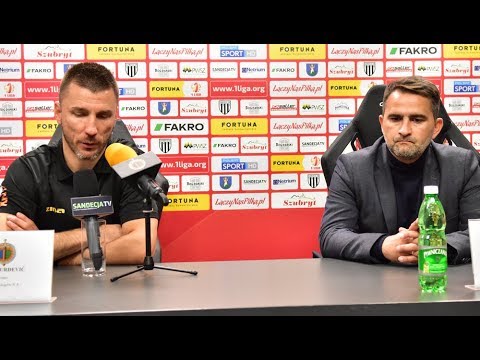 2019-09-27 Sandecja - Chrobry Głogów 3-2 (2-0), pomeczowa konferencja prasowa