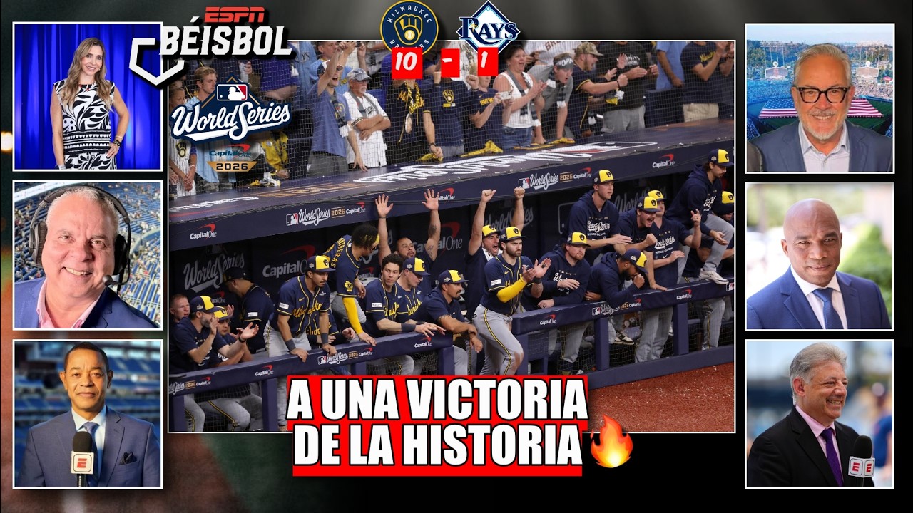 Los MILWAUKEE BREWERS están a UN PASO de HACER HISTORIA con una BARRIDA vs los RAYS | ESPN Beisbol