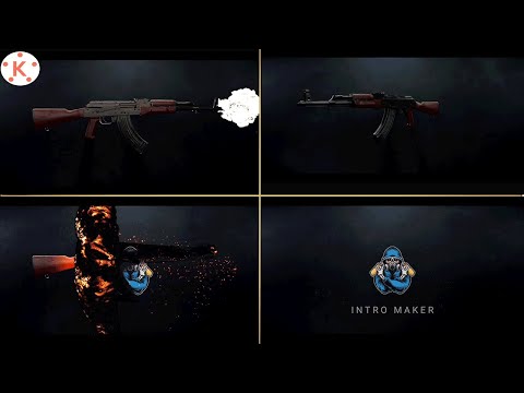 How to make gaming gun intro in kinemaster | kinemaster tutorial | free template