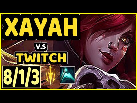 HANS SAMA (XAYAH) vs TWITCH - 8/1/3 KDA BOTTOM ADC CHALLENGER GAMEPLAY - EUW