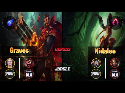 Jankos GRAVES (Jungle) [Phase Rush] VS NIDALEE - Challenger EUW Patch 10.8