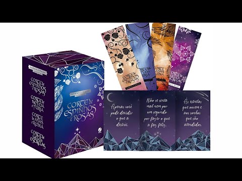 UNBOXING - Box Corte De Espinhos E Rosas - 4 Volumes (Acompanha Cards E Marcadores) - Sarah J. Maas