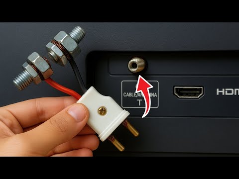 Das Geheimnis: Alle Fernsehsender kostenlos mit einer normalen Schraube sehen!