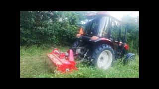 YTO 454 - malčiranje - Panex agm mower