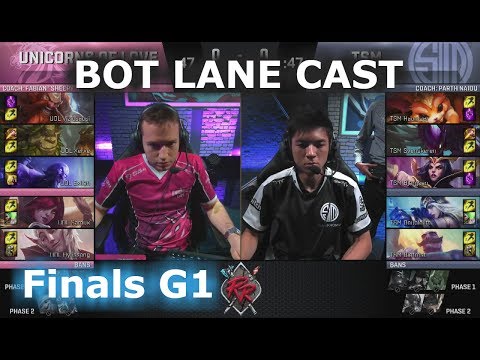 [BOTLANE CAST] TSM vs Unicorns of Love Game 1 | Finals NA vs EU Rift Rivals 2017 LoL | TSM vs UOL G1