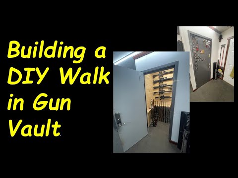 DIY Walk in Gun Vault Room Storage