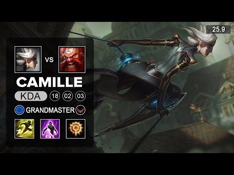 Camille vs Gragas Top - EUW Grandmaster - Patch 25.9 Season 15