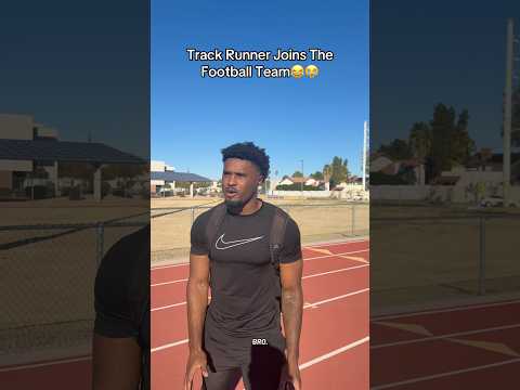 Track Runner Joins Football Team😭😂