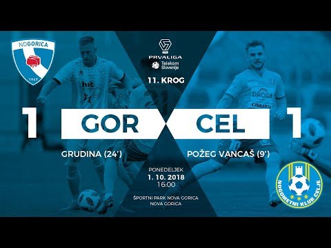 11.krog: Gorica - Celje 1:1 ; Prva liga Telekom Slovenije 2018/2019