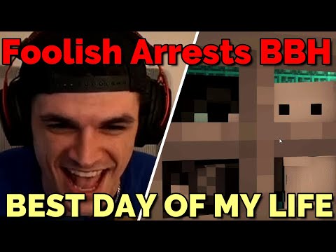 Jetmoh - Foolish Arrests Badboyhalo for Damaging Federation Buildings on QSMP Minecraft
