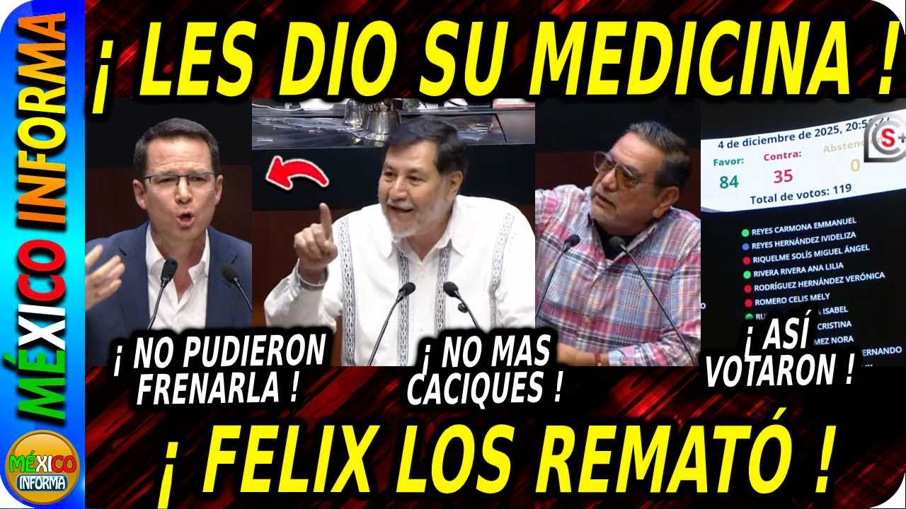 NOROÑA Y FELIX LES DIERON SU MEDICINA. MIRA LO QUE PASÓ AL FINAL DE LA VOTACIÓN.