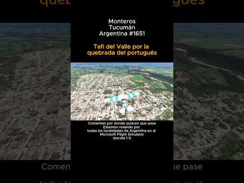 Monteros, Tucumán desde el Microsoft Flight Simulator #monteros #tucuman #argentina #msfs2024