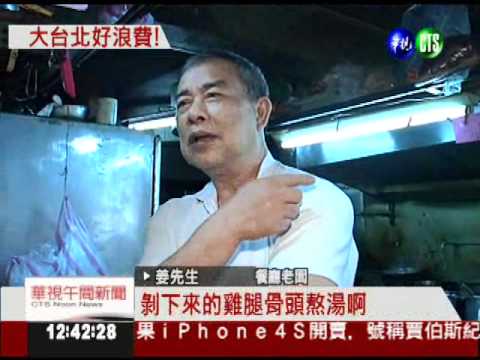 8萬貧童吃4年! 台北年丟18億食材